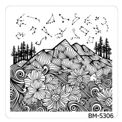 Bundle Monster Nail Art Stamping Plates- BM-S306
