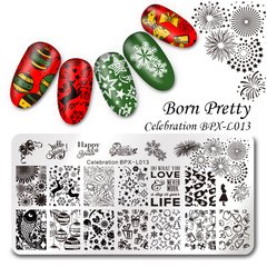 Nail Art Stamping BORN PRETTY Celebration BPX-L013