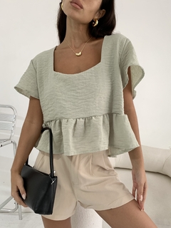 Blusa Tailandia Linen Liso (Rm1713)