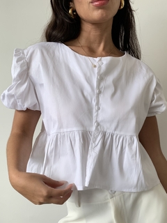 Blusa Ofelia Poplin (Cm1502) - TOP STUDIO