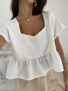 Imagen de Blusa Tailandia Linen Liso (Rm1713)