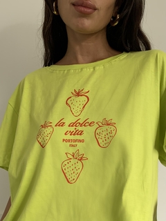 Remera La Dolce Vita (Rm1475) - TOP STUDIO