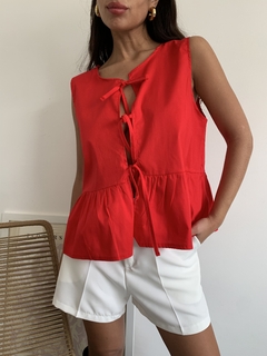 Blusa Taca Lazos Poplin (Cm1487)