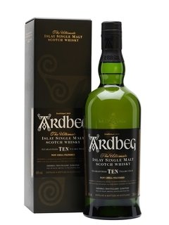Whisky Single Malt Ardbeg 10 Años 700ml En Estuche.