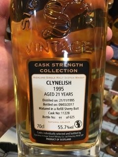 Clynelish 1995 21 Años Signatory Cask Strength. - Todo Whisky