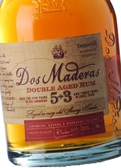 Ron Dos Maderas 5 + 3 Double Aged Rum Caribeño Orig España. - comprar online