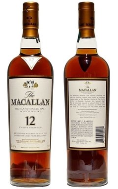 The Macallan 12 Años Sherry Oak Cask. - comprar online