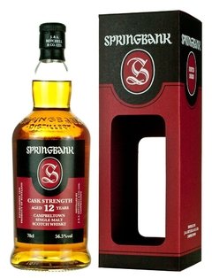 Whisky Single Malt Springbank 12 Años Cask Strength 56,5% ABV.