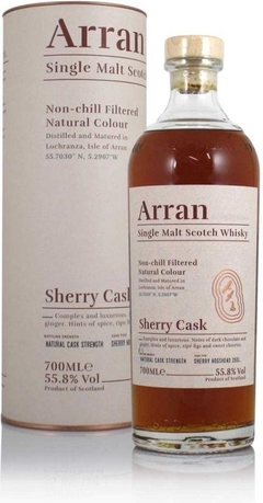 The Arran Sherry Cask 55.8% Cask Strength. en internet