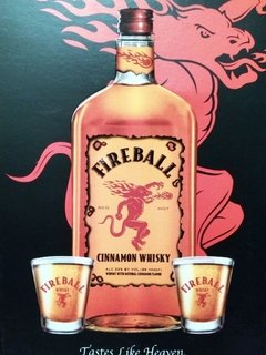 Whisky Fireball Cinnamon Con Canela + 2 Shots Origen Canada. en internet