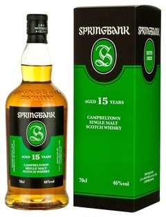 Whisky Single Malt Springbank 15 Años 700ml Con Estuche.