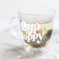 Taza de Vidrio - Cup of Happy - ENUNPUNTO tazas y vasos de diseño