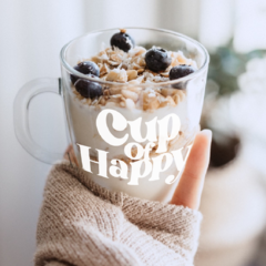 Taza de Vidrio - Cup of Happy en internet