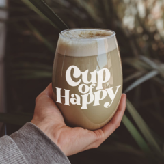 Vaso Copón - CUP OF HAPPY - ENUNPUNTO tazas y vasos de diseño