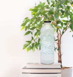 Botella - Flor Grande - ENUNPUNTO tazas y vasos de diseño