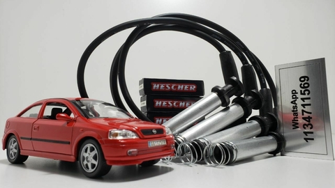 Kit Cables de Bujia Acdelco con bujias Hescher para Chevrolet Astra 2.0 8V
