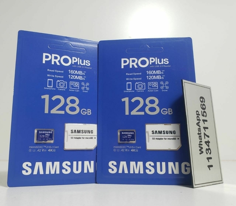 Micro Sd 128GB Samsung Pro Plus Microsd XC UHS I U3 Clase 10 V30 4K Ultra HD mb-md128kb/ww