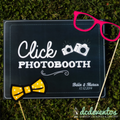 Cartel "Click Photobooth" - DCD Eventos® - Casamientos y fiestas temáticas