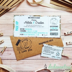 COMBO BODA: INVITACIONES + BUZÓN + 2 KITS DE BAÑO + TARJETITAS - comprar online