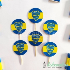 COMBO CUMPLEAÑOS TEMÁTICO BOCA JUNIORS - tienda online