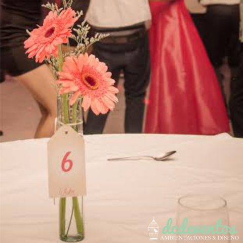 Detalle boda abanico agradecimiento con flores ❤️ Etiquetas Gratis