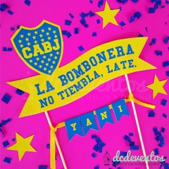 Adorno torta CABJ | Banderín de fútbol Boca Juniors - tienda online