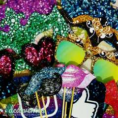 Kit para Photobooth glitter glam 15 años - DCD Eventos® - Casamientos y fiestas temáticas