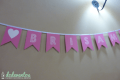 Banderín Pink Mis 15 años - DCD Eventos® - Casamientos y fiestas temáticas