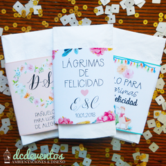 120 pañuelos tissues personalizados - comprar online