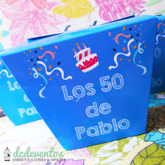 100 Cajitas box souvenirs cumpleaños - comprar online