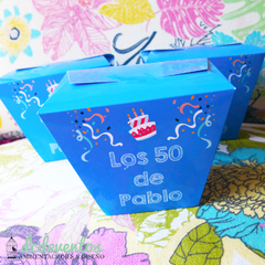 100 Cajitas box souvenirs cumpleaños - tienda online