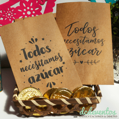 Bolsas de papel personalizadas para candy bar [Elegí la cantidad] - DCD Eventos® - Casamientos y fiestas temáticas