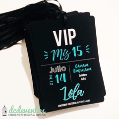 50 Invitaciones credencial VIP LOLA - comprar online