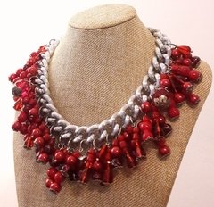 Collar PERLA rojo - comprar online