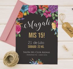 Invitacion Digital Mexican Black