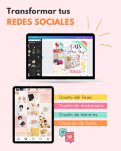 Diseña bonito y profesional tus Redes Sociales - Online - en internet