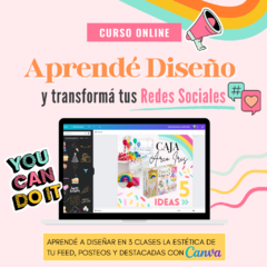 Diseña bonito y profesional tus Redes Sociales - Online -