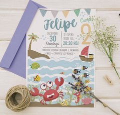 Invitación Digital Bajo el mar