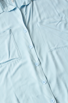 Camisa DAIANA, Camisa oversize con bolsillos plaqué en internet