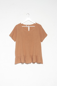 Blusa Ornella, Blusa con volado - comprar online