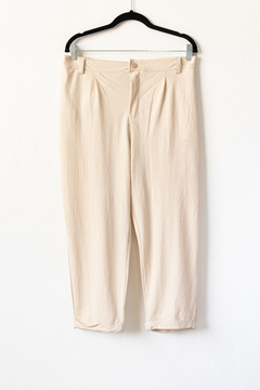 Pantalon LETO, Pantalón de piqué con pinzas, elastico en cintura de espalda y bolsillos en internet