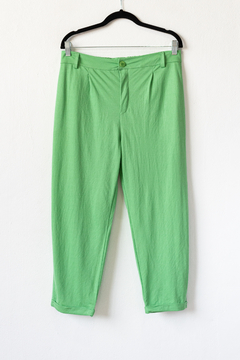 Pantalon LETO, Pantalón de piqué con pinzas, elastico en cintura de espalda y bolsillos - comprar online
