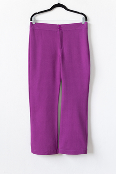 Pantalón CINDY, Pantalón sastrero con cierre, elástico en cintura trasera y pinzas - tienda online