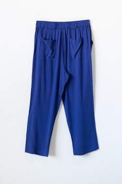 Pantalón CANDELA, Pantalón de lino con bolsillos y presillas anchas - comprar online