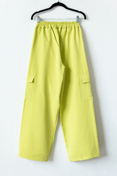 Pantalón EOS, Pantalón sastrero cargo con cierre y elástico en cintura de espalda - tienda online