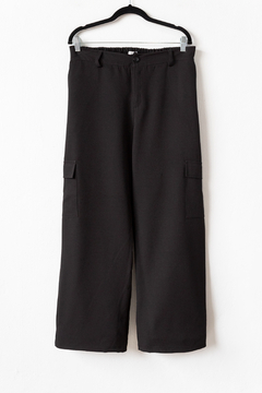 Pantalón EOS, Pantalón sastrero cargo con cierre y elástico en cintura de espalda en internet