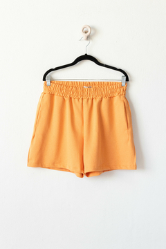 Short DEMI, Short de rustico con cintura elástica y alforzas laterales - tienda online