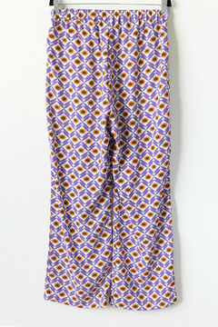 Pantalón LUANA , Pantalón estampado con bolsillos y cintura elástica con tira para atar - (copia) - comprar online