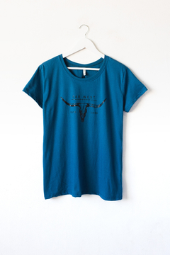 Remera DAFNE - UNISEX - , Remera cuello redondo oversize, Estampa FAR WEST - tienda online