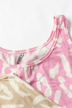 Musculosa LILA, Musculosa básica de morley estampado - SYES | Mayorista